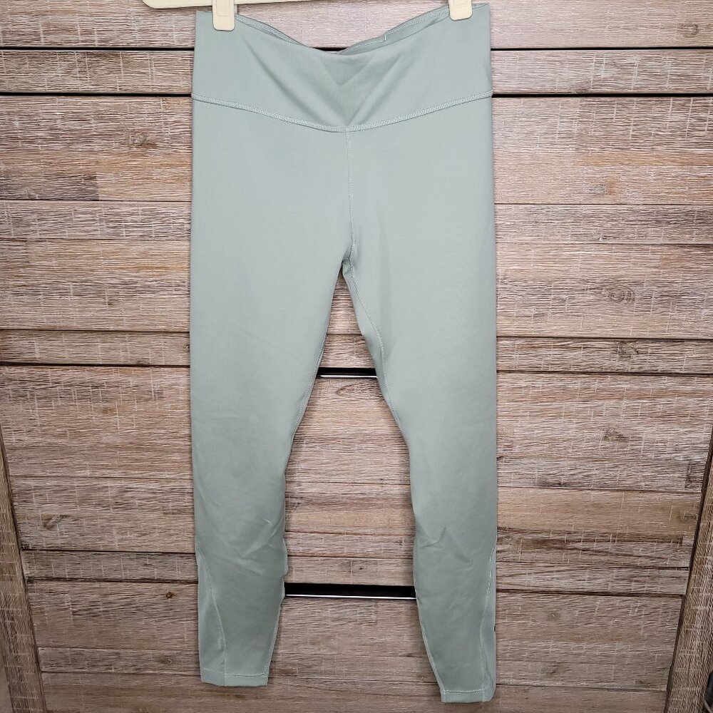 Nike One Training Dri Fit High Rise 7/8 Moss Green Leggings Medium AT1102-371